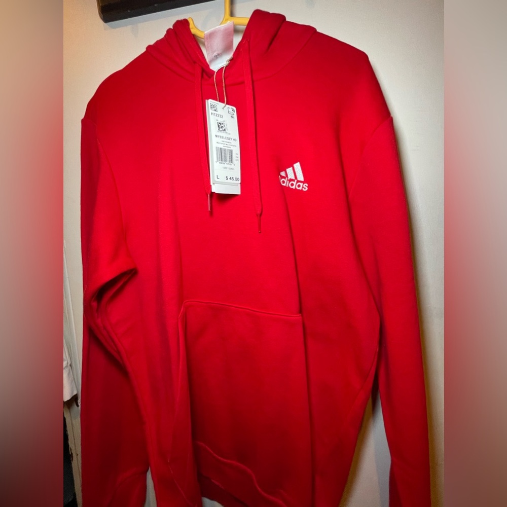 Brand New Red Adidas Hoodie